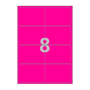 100 x 70 (mm) CL424NP 형광 분홍색 아트