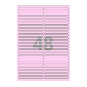 100 x 9 (mm) CL848P 분홍색 모조지