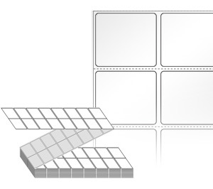 40 x 35 (mm) ZL040035LG 흰색 아트 광택지 [8,000라벨/Box]