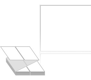 130 x 110 (mm) ZL130110DT 흰색 감열지 [1,000라벨/Box]