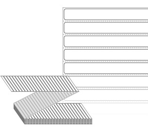 100 x 12 (mm) ZL10012DT 흰색 감열지 [12,000라벨/Box]