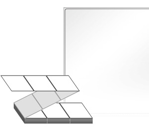100 x 116 (mm) ZL100116LG 흰색 아트 광택지 [1,500라벨/Box]