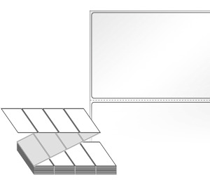 100 x 67 (mm) ZL10067LG 흰색 아트 광택지 [2,000라벨/Box]