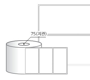 RL10052DT 라벨크기: 100 x 52 (mm) , 지관: 75mm [2,000라벨/Roll]