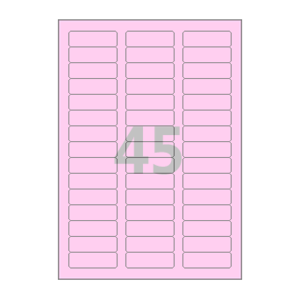 55 x 18 (mm) CL845P 분홍색 모조지