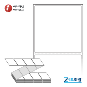 ZL7373DT, 흰색 감열지, 73 x 73 (mm) [2,000라벨/Box]