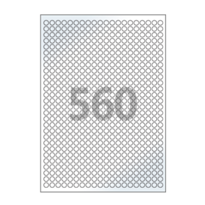 Φ8 (mm) 원형 CL460LG 흰색 광택 아트지
