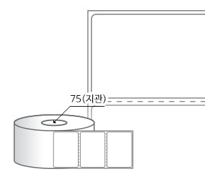 RL7035DT 라벨크기: 70 x 35 (mm) , 지관: 75mm [3,000라벨/Roll]