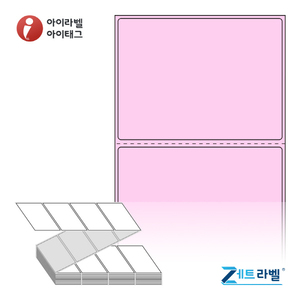 ZL8060PDT, 분홍색 감열지, 80 x 60 (mm) [2,000라벨/Box]