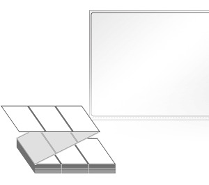 100 x 82 (mm) ZL10082LG 흰색 아트 광택지 [1,500라벨/Box]
