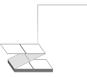 110 x 175 (mm) ZL110175DT 흰색 감열지 [1,000라벨/Box]