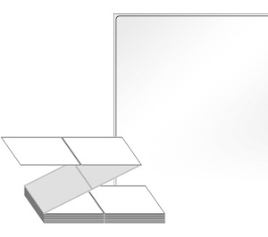 100 x 175 (mm) ZL100175LG 흰색 아트 광택지 [1,000라벨/Box]