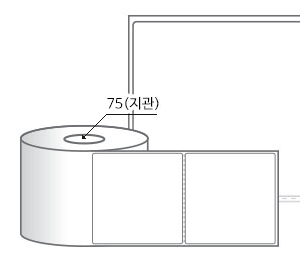 RL10098DT(감열지) 라벨크기: 100 x 98 (mm), 지관: 75mm [1,000라벨/Roll]