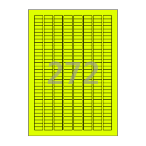 20 x 8.018 (mm) CL572NY 형광 노란색 아트