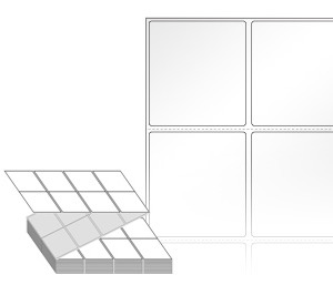 50 x 54 (mm) ZL050054LG 흰색 아트 광택지 [4,000라벨/Box]