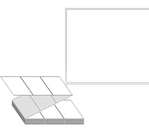 120 x 99 (mm) ZL12099DT 흰색 감열지 [1,500라벨/Box]