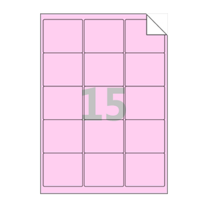 65 x 55 (mm) RV235P 분홍색 모조 시치미