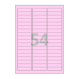 62.5 x 14.95 (mm) CL254P 분홍색 모조지