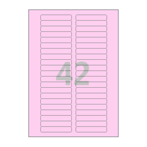 72 x 13 (mm) CL821P 분홍색 모조지