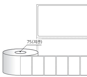 RL8047DT(감열지) 라벨크기: 80 x 47 (mm), 지관: 75mm [3,000라벨/Roll]