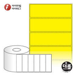 RS10031YDT, 노란색 감열라벨, 100 x 30.867 (mm), 지관 : 40mm [2,000라벨/Roll]