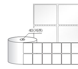 RS050044LG(아트지) 라벨크기: 50 x 44 (mm), 지관: 40mm [3,000라벨/Roll]