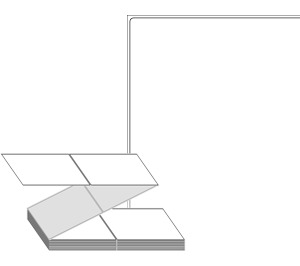 100 x 175 (mm) ZL100175DT 흰색 감열지 [1,000라벨/Box]