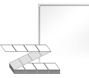 60 x 80 (mm) ZL6080LG 흰색 아트 광택지 [2,000라벨/Box]