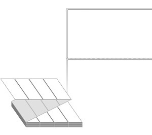 150 x 80 (mm) ZL15080DT 흰색 감열지 [2,000라벨/Box]