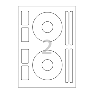 Φ118 (mm) CD / DVD 라벨 CL512 흰색모조지