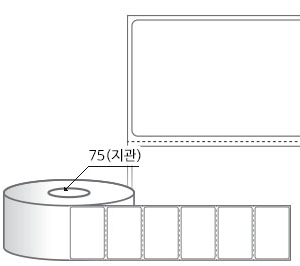 RL6039DT(감열지) 라벨크기: 60 x 39 (mm), 지관: 75mm [3,000라벨/Roll]