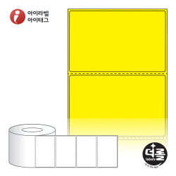 RL8554YDT, 노란색 감열라벨, 85 x 54 (mm), 지관 : 75mm [2,000라벨/Roll]