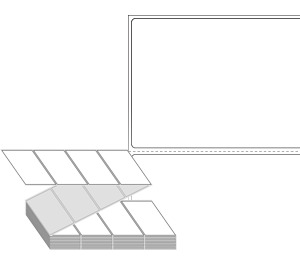 85 x 61 (mm) ZL8561DT 흰색 감열지 [2,000라벨/Box]