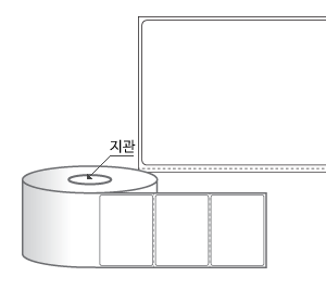 RL8060DT 라벨크기: 80 x 60 (mm) , 지관: 75mm [2,000라벨/Roll]
