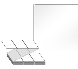 100 x 98 (mm) ZL10098LG 흰색 아트 광택지 [1,500라벨/Box]