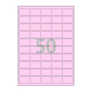 40 x 25 (mm) CL850P 분홍색 모조지