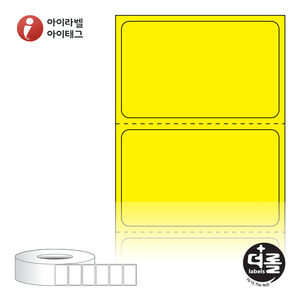 40 x 24.5 (mm)더롤라벨 RL4025YDT 노란색 감열라벨 - 리본 불필요