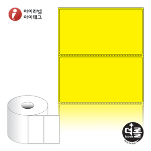110 x 60 (mm)더롤라벨 RS11060YDT 노란색 감열라벨 - 리본 불필요