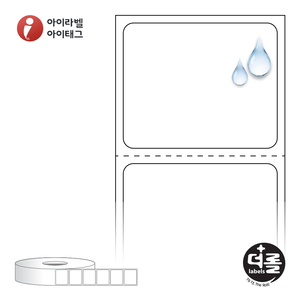 30 x 24.517 (mm)더롤라벨 RS3025PP 흰색 무광 방수 열전사라벨 - 리본 필요