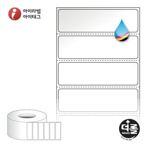더롤라벨 RK7020LG (75지관), 흰색 고광택 잉크젯, 70 x 20 (mm), 잉크젯 라벨프린터 전용[2,800라벨 / Roll]