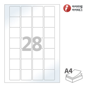 아이라벨 CL247LG A4라벨 스티커 라벨지 흰색 광택 레이저 , 레이저 프린터 전용
