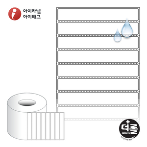 110 x 16 (mm)더롤라벨 RL11016PP 흰색 무광 방수 열전사 - 리본 필요
