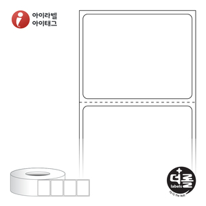 45 x 35.1 (mm)더롤라벨 RL4535DT 흰색 감열 - 리본 불필요
