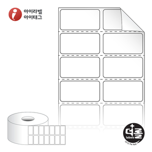 35 x 18.167 (mm)더롤라벨 RS035018RVDT 흰색 시치미 감열라벨 - 리본 불필요