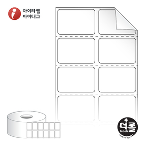 30 x 20.283 (mm)더롤라벨 RS030020RVDT 흰색 시치미 감열라벨 - 리본 불필요