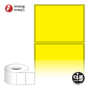 80 x 60 (mm)더롤라벨 RL8060YDT 노란색 감열라벨 - 리본 불필요