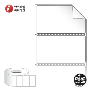 70 x 39.5 (mm)더롤라벨 RL7040RVDT 흰색 시치미 감열라벨 - 리본 불필요