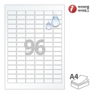 30 x 14 (mm)아이라벨 CL566TT A4라벨 스티커 라벨지 투명(25μm) 방수 레이저, 레이저 프린터 전용
