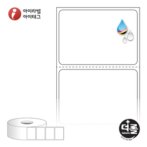 50 x 35 (mm)더롤라벨 RJ5035WU 흰색 무광 방수 잉크젯 1Roll 잉크젯 라벨프린터 전용