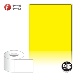100 x 149.4 (mm)더롤라벨 RL100149YDT 노란색 감열라벨 - 리본 불필요